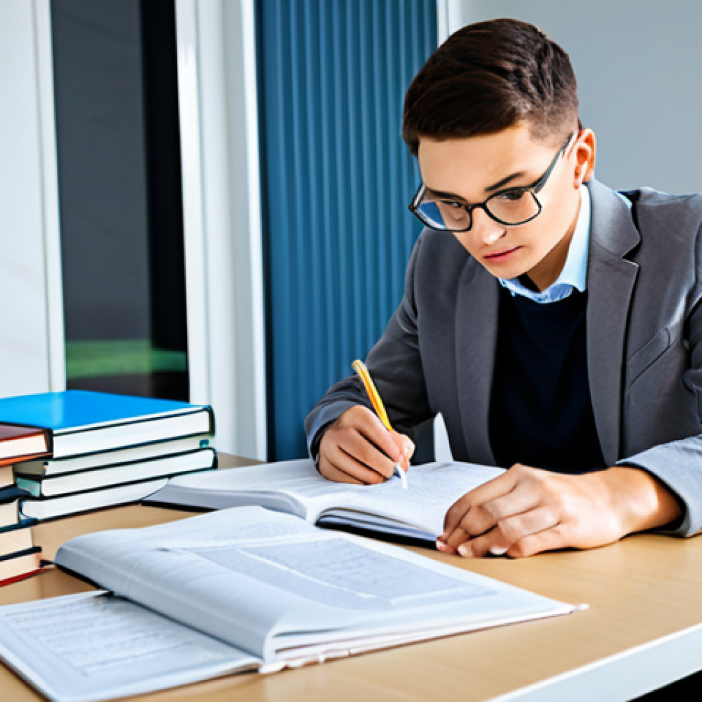 **

"A focused student, fully clothed in comfortable study attire, diligently reviewing insurance policies at a desk filled with textbooks and study guides, safe for work, appropriate content, perfect anatomy, correct proportions, natural pose, study environment, educational setting, professional, high-quality rendering, well-formed hands, proper finger count, family-friendly, modest clothing."

**