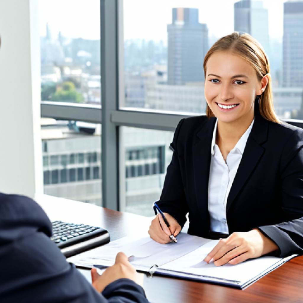 Insurance Broker Consultation**

"A professional insurance broker, fully clothed in business attire, sitting at a desk in a modern office, consulting with a client. The client is dressed in modest clothing. They are reviewing documents together, showcasing policy options. Background: Bright and welcoming office space with city views. Safe for work, appropriate content, professional, perfect anatomy, natural proportions, well-formed hands, proper finger count, high quality."

**