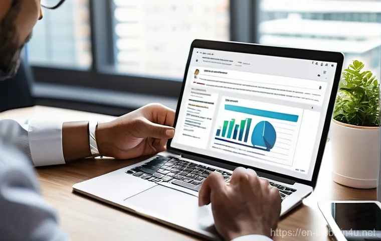 보험중개사 필수 에세이 작성법 - **Prompt:** A diverse insurance broker, professionally dressed in a modern, well-lit office, sits ac...